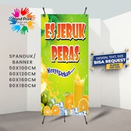 Spanduk Banner MMT Es Teh Solo Es Teh Poci Es Teh Raden Es Teh Jumbo Es Jeruk Peras