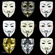 [BiuBiu] Anonymous Vendetta Guy Fawkes Hacker Face Mask Adults Halloween Fancy Party