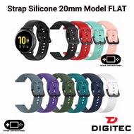 SA Strap Silicone 20mm FLAT Digitec Silikon Lite Rapid Runner Wave Tali - Tosca
