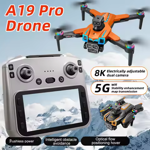Original A19 Drone 8K HD Camera Remote control with screen 5G WIFI Brushless Power Obstacle Avoidanc