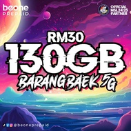SIMKAD BeONE PREPAID 4G/5G 130GB INTERNET/UNLIMITED CALL