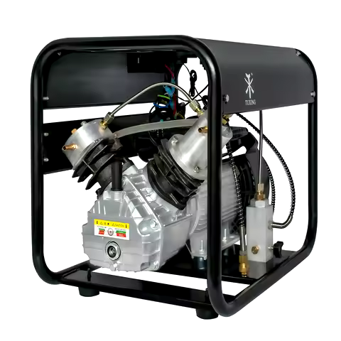 TUXING 300Bar PCP Air Compressor 4500Psi High Pressure Air Compressor Auto Stop for Diving Scuba 0-6