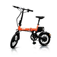 จักรยานพับไฟฟ้า 16 นิ้ว รุ่น EM2 สีส้ม