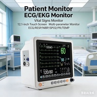 Medical ECG Monitor 40cm Touch Screen Multi-Parameter Life Symbol Monitor ECG/RESP/NIBP/PR/SPO2/TEMP