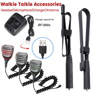 Walkie Talkie Headset Earpiece / Microphone /Antenna for BAOFENG Two Way Radio Accessories