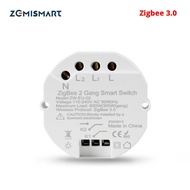 Zemismart Zigbee 3.0 สวิตช์ไฟอัจฉริยะ DIY Breaker Module SmartThings Tuya Control Alexa Echo 1/2 Way