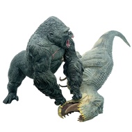 King Kong VS Vastatosaurus Rex Dinosaur Toys with Realistic Rock Action Figure Rampage Gorilla Fight