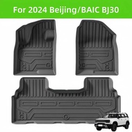 For 2024 Beijing/Baic BJ30 TPE Car Floor Mat/Rear Trunk Mat