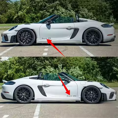 For 718 spYder rS Body Side Letter Skirt Letter Door Tail Marker Letter Car Sticker Decal