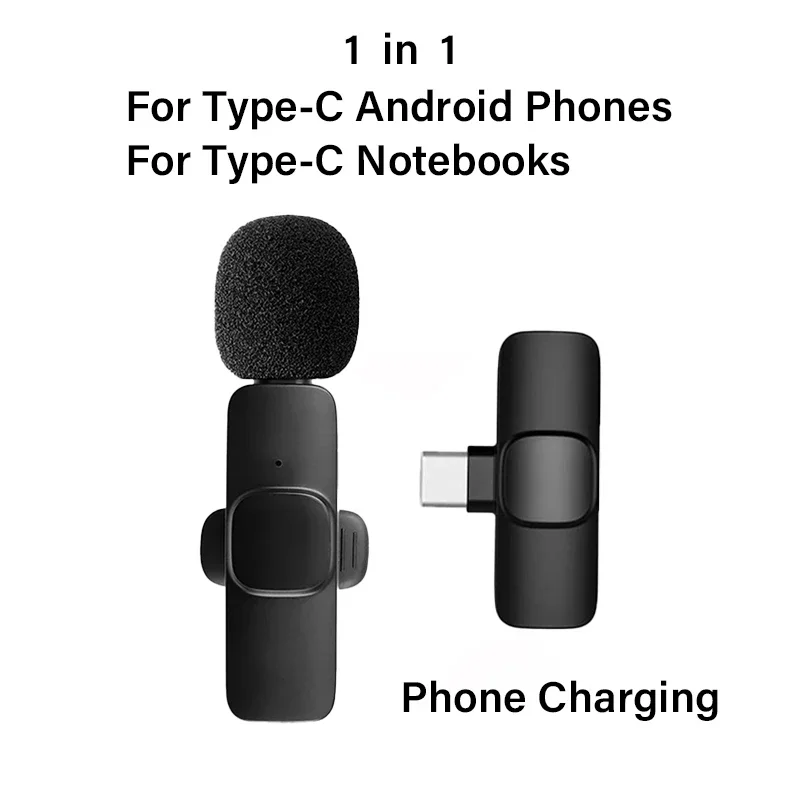ไมโครโฟนไร้สาย K9 Wireless Microphone K35 แบบพกพา ใช้สําหรับสมาร์ทโฟน ไมค์ไร้สายหนีบเสื้อ ไมค์หนีบปก