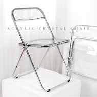 Crystal Acrylic Chair Foldable Chairs Ins Vlogger's Furniture Minimalism Design Furniture Scandinavian Furniture