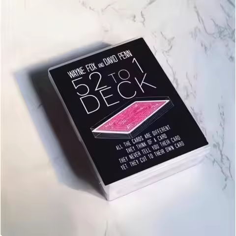The 52 to 1 Deck (Gimmicks and Online Instructions) by Wayne Fox and David Penn Card Magic Tricks Pr