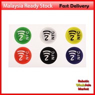 6pcs/lot NFC Ntag213 144 Bytes Wet Tag Stickers 13.56MHz ISO14443A Ntag 213 Chip RFID Adhesive Tag L