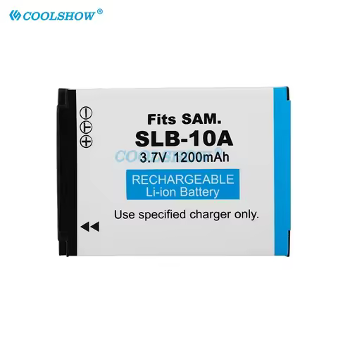 1200mAh SLB-10A SLB 10A Battery For Samsung HZ10W IT100 L100 L110 L200 L210 PL50 60 65 800 SL820 WB5