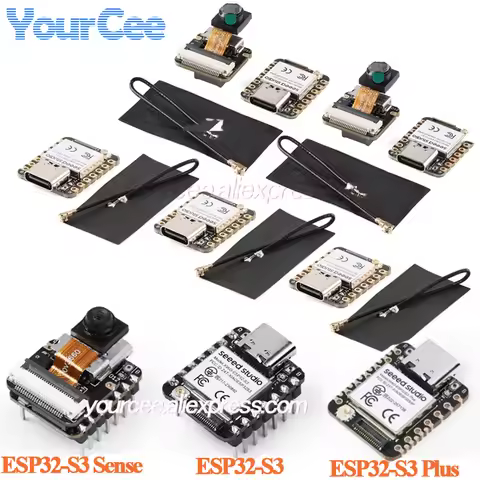 10pcs/1pc Seeed Studio XIAO ESP32S3 Sense Seeeduino ESP32-S3 2.4G WiFi BLE Mesh 5.0 OV2640 Camera De