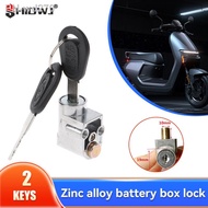 Ignition Lock Battery Safety Pack Box Lock 2 Key For Motorcycle Electric Bike Scooter E-bike Lock Anti-theft Lock Battery Lock