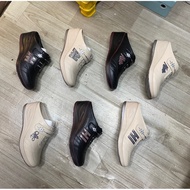 Huonggiay.qc Leather Women Mule Shoes With Super Lightweight Wedge Sole 5Cm QC Product Available (Sm