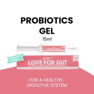 Good Gut Supplements Probiotics Gel Love for Gut  15ml for Dogs & Cats | Constipation, Vomiting, IBD