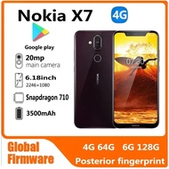 Nokia X7 Smartphone 6.18" inches Snapdragon 710 Octa Core Android 20MP Mobile Phone Fast charging 18