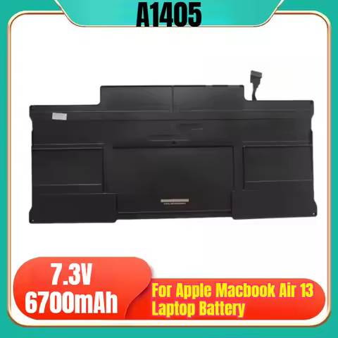 A1405 7.3V 6700mAh Laptop Battery for Apple Macbook Air 13 Inch A1369 A1377 A1466