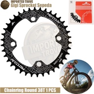 MOTSUV Bicycle Sprocket Gear Chainring Aluminum Round 38T - 104BCD mountain Bicycle Round Oval Chain