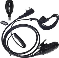 HYS Radio Headset G-Shape with Microphone Security Headphones Compatible with Baofeng UV-5R BF-888S