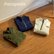 เสื้อสเวตเชิ้ต Patagonia PATAGONIA P6ซิปครึ่งซิปคอตั้งผ้าฟลีซเสื้อสวมศีรษะกลางแจ้ง23Ss ฤดูใบไม้ผลิและฤดูใบไม้ร่วง