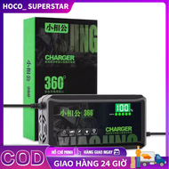 bộ sạc ắc quy xe điện tự động ngắt 60V20AH 72V20AH(báo % ) chống phồng chai pin có quạt tản nhiệt