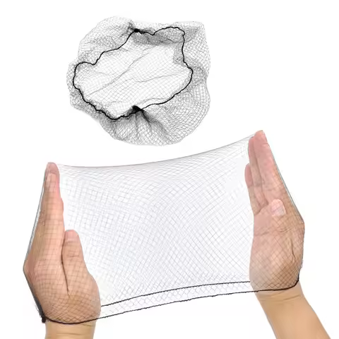 100pcs/lot 21” Inches Comfortable Invisible Durable Elastic Lightweight Honeycomb Nylon Hair Net for