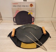 韓國大牌子Lacena 30cm不沾底IH&Gas兩用燒烤盤 露營煎pan
