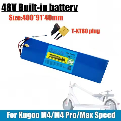 48V 10Ah 12Ah 14Ah 13S4P 18650 Lithium Battery Pack with BMS for Kugoo M4/M4 Pro/Max Speed Replace B