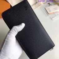 免運特價LV頂級男士十字紋長夾拉練皮夾錢包1