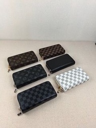 全新 LOUIS VUITTON LV長款雙拉鏈銀包 卡包 錢夾 護照包 零錢包 男款 禮盒 生日禮物 情人節Wallet, men's gift box, birthday gift, Valent