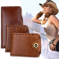 Jualan Panas Dompet Lelaki Kulit Tulen Retro Peribadi Dompet Panjang Lelaki Kulit Minyak Dompet Kuli