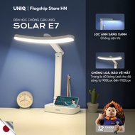 Đèn học chống cận để bàn UNIQ SOLAR E7 tích điện bảo vệ mắt không nhấp nháy cảm ứng quang phổ toàn p
