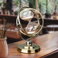 Creative Globe Hourglass Home Office Decoration Crafts Metal Hourglass Timer Desktop Decoration Hour