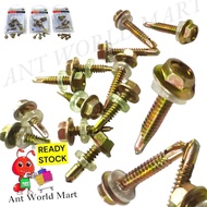 Iron Hex Head Self Drilling Screw Skru Atap Skru Bumbung Ikat Skru Besi/Self Drilling Screw With Was