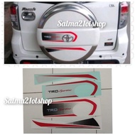 stiker cover ban serep Rush Terios TRD SPORTIVO Ultimo