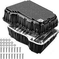 228052110 Heavy Duty Cast Aluminum Transmission Oil Pan 68RFE Compatible with Dodge Ram 2500 3500 6.
