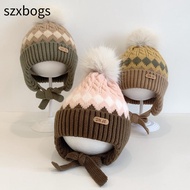 SZXBOGS Kids Earmuffs Cap, 2-5 Year Baby Windproof Baby Knitted Hat,  Warm Thicken Knitted Woolen Ha