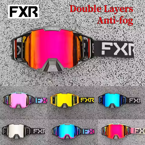 FXR Moto Goggles Combat MX Riding Glasses Men Women Off-Road Helmet Goggles Anti-fog Ski Motocross G