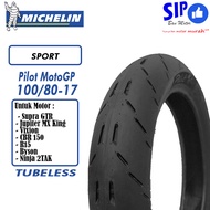 Ban motor bebek Michelin Pilot Moto GP 100 80 ring 17 tubeless