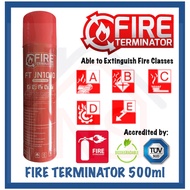 Fire Terminator FT JN1010 Aerosol Fire Extinguisher 500ml for Household and Vehicles (Approved by TU