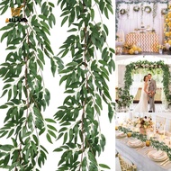 1.7M Artificial Eucalyptus Garland - Faux Greenery Eucalyptus Leaves Vines - for Wedding Backdrop Ar