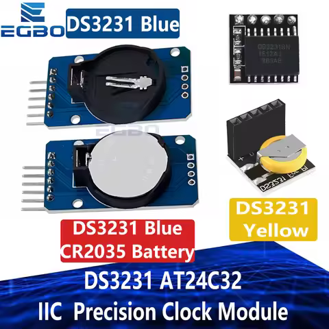 1PCS EGBO DS3231 AT24C32 IIC Precision Clock Module DS3231SN Memory module DS3231 mini module Real T