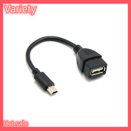 Variety Hot Sale  Mini USB MALE TO USB FEMALE Car OTG CABLE Adapter สำหรับกล้องวีดีโอ