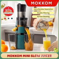 【In stock】Mokkom97% Slow Juicer Cold Press Luxury Vertical Masticating Juicer Machine Dual Filter Net system Squeeze GDVY 7XE9