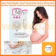 Baby Fetal Doppler Heart Rate Monitor Ultrasound Detector LCD Display Alat Denyut Jantung Bayi