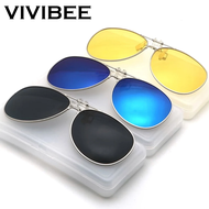 【Meet shop】 VIVIBEE Oversized Pilot Flip Up Clip on Sunglasses Polarized Men Driving Alloy Frame Big