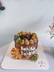 伯爵柚香白葡萄 Oreo蛋糕 巧克力淋醬 客製化 題字蛋糕 鑠甜點